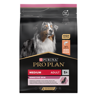 PURINA Pro Plan Sensitive Skin Adult M, Somon, hrană uscată câini, piele și blană, 3kg - 6