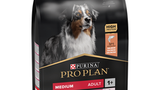 PURINA Pro Plan Sensitive Skin Adult M, Somon, hrană uscată câini, piele și blană, 3kg