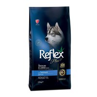 REFLEX Plus Medium & Large, M-L, Somon, hrană uscată câini, 15kg - 1