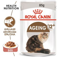 Royal Canin Ageing 12+, hrană umedă pisici senior, (în sos) Royal Canin Ageing 12+, plic hrană umedă pisici senior, (în sos), 85g - 1