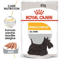 ROYAL CANIN Dermacomfort Adult, hrană umedă câini, prevenirea iritațiilor pielii, (pate), 85g - 1