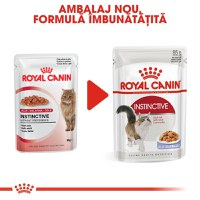 Royal Canin Instinctive Adult, hrană umedă pisici, (în aspic) Royal Canin Instinctive Adult, plic hrană umedă pisici, (în aspic), 85g - 9