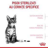 ROYAL CANIN Kitten Sterilised, hrană uscată pisici sterilizate junior, 400g - 4