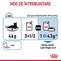 ROYAL CANIN Light Weight Care Adult, hrană umedă pisici, limitarea creșterii în greutate, (în sos), 85g - 6