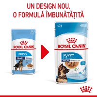 Royal Canin Maxi Puppy, hrană umedă câini junior, (în sos) ROYAL CANIN Maxi Puppy, plic hrană umedă câini junior, (în sos), 140g - 1