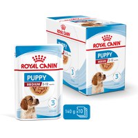 ROYAL CANIN Medium Puppy, hrană umedă câini junior, (în sos), bax, 140g x 10buc - 3