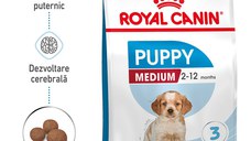 ROYAL CANIN Medium Puppy, hrană uscată câini junior, 4kg