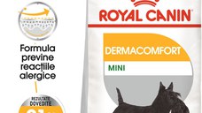 ROYAL CANIN Mini Dermacomfort, hrană uscată câini, prevenirea iritațiilor pielii, 1kg