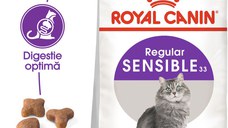 ROYAL CANIN Sensible Adult, hrană uscată pisici, digestie optimă, 400g