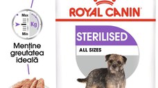 Royal Canin Sterilised Adult, hrană umedă câini sterilizați, (pate) Royal Canin Sterilised Adult, plic hrană umedă câini sterilizați, (pate), 85g