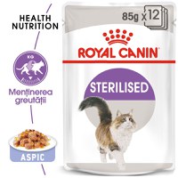 ROYAL CANIN Sterilised Adult hrană umedă pisici sterilizate (în aspic), 85g - 1