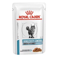 ROYAL CANIN Veterinary Diet Sensitivity Control, Pui și Orez, dietă veterinară, plic hrană umedă pisici, sistem digestiv, (în sos), bax, 85g x 12buc - 1