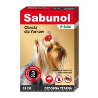 SABUNOL GPI, deparazitare externă câini, zgardă, XS-S(2 - 10kg), 35 cm, negru, 1buc - 1