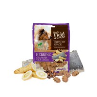 SAM'S FIELD Crunchy Snack, XS-XL, Hering, punguță recompense fără cereale câini, 200g - 3