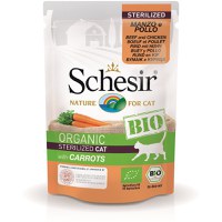 Schesir Cat Bio Sterilised cu Vita, Pui si Morcovi, Plic 85 g - 1