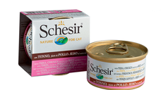 Schesir Cat Conserva Ton, Pui și Orez 85 g