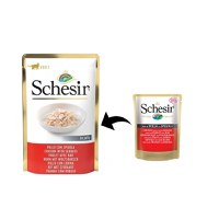 Schesir Cat Pui & Biban de Mare in Jelly, 85 g - 4