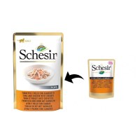 Schesir Cat Ton & Pui & Creveti in Jelly, 85 g - 1