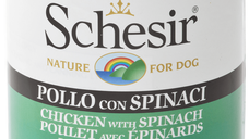 Schesir Dog Adult Pui si Spanac, 285 g