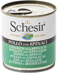 Schesir Dog Adult Pui si Spanac, 285 g - 1