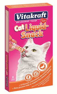 Snack Vitakraft Cat Liquid Rata si Beta Glucan, 6x15 g - 1