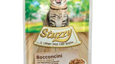 STUZZY Chunks Sterilised, Pui, plic hrană umedă pisici sterilizate, (în sos), 85g