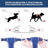 THINKPET Ham Anti-Tracțiune, Căptusit, Albastru Închis, S (33-63cm) - 4