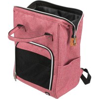 TRIXIE Ava, rucsac transport câini și pisici, XS-S(max. 10kg), poliester, deschidere laterală&superioară, cu buzunare, roșu, 32 x 42 x 23 cm - 5