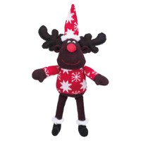 TRIXIE Christmas Xmas Ren , jucărie de pluș câini, M-XL, textil, cu sunet, activități fizice, diverse culori, 42 cm - 2