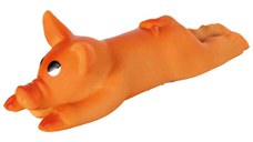 Trixie, jucărie purcel câini, cu sunet, latex, 13cm, multicolor