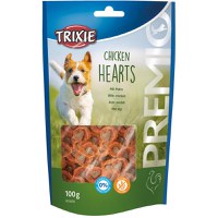 TRIXIE Premio Hearts, XS-XL, Pui, punguță recompense fără cereale câini, 100g - 1