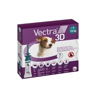 Vectra 3D, spot-on, solutie antiparazitara, caini Vectra 3D, spot-on, soluție antiparazitară, câini 4 -10 kg, 3 pipete - 1