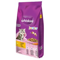 WHISKAS Junior, Pui, hrană uscată pisici junior, 14kg - 2