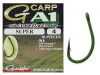 Carlige crap A1 G-CARP Green SUPER 10buc/plic Gamakatsu (Marime Carlige: Nr. 4) - 3