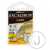 Carlige Excalibur Carp Maggot NS, 10buc (Marime: 6) - 1