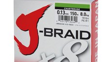 Fir Daiwa J-Braid X8 Chartreuse 150m (Diametru fir: 0.16 mm)