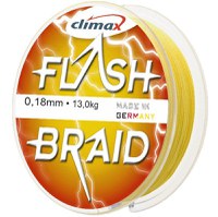 Fir textil Climax Flash Braid, galben fluo, 100m (Diametru fir: 0.28 mm) - 1