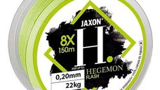 Fir textil Jaxon Hegemon 8X Flash, verde fluo, 150m (Diametru fir: 0.12 mm)