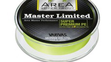 Fir textil Varivas Super Trout Area Master Limited PE, galben neon, 75m (Rezistenta: 7 lbs)