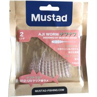 Grub Mustad Aji Micro Naf, UV Clear Purple Glitter, 5cm, 10buc/plic - 2