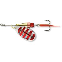 Lingurita rotativa Cormoran Bullet, Silver Red Stripes, nr. 1, 3g - 1