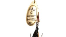 Lingurita Rotativa Dam Effzett Standard Dressed Nr.2, 4g, Gold