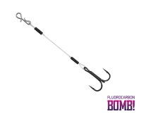 Montura Delphin BOMB! Twisto RIGS Fluorocarbon, 3buc/plic (Marime Ancora: Nr 1 - 12cm) - 2