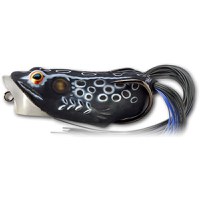 Naluca Livetarget Hollow Frog Popper, culoare Black-Black, 6.5cm, 14g - 1