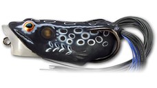 Naluca Livetarget Hollow Frog Popper, culoare Black-Black, 6.5cm, 14g