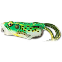 Naluca Livetarget Hollow Frog Popper, culoare Floro Green-Yellow, 6.5cm, 14g - 1