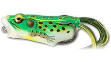 Naluca Livetarget Hollow Frog Popper, culoare Floro Green-Yellow, 6.5cm, 14g