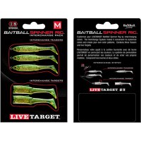 Rezerva Spinnerbait Livetarget Rig, Medium, culoare Lime Chart-Gold - 1