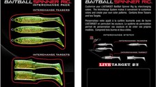 Rezerva Spinnerbait Livetarget Rig, Medium, culoare Lime Chart-Gold