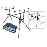 Rod Pod 4 lansete aluminiu Baracuda RP 4 - 1